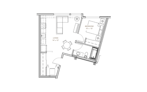 a black and white floor plan of a house